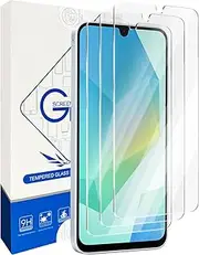 3 Pack for Samsung Galaxy A25 5G Screen Protector,HD Tempered Glass 2.5D Round Edge,9H Hardness,Anti-Scratch Bubble Free