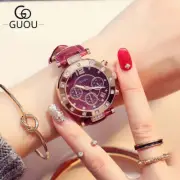 Fashion Luxury Women's Watches Calendar Clock Leather relogio feminino saat