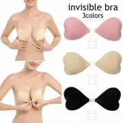 Women Backless Strapless Bralette Self-Adhesive Magic Stick Invisible Bra Pads A