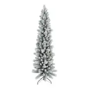 1.8M Ultra Slim Snowy Alpine Christmas Tree