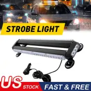 54 LED Emergency Light Bar Rooftop Double Side Strobe Warning Light Amber/White