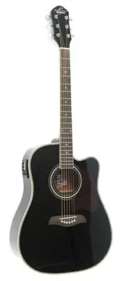 Oscar Schmidt Model OG2CEB-A - Acoustic Electric Dreadnought Size Guitar - Black