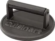 Cuisinart 6.5" Cast Iron Smashed Burger Press, Juicy & Crispy Burgers for BBQs, Cookouts