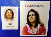 TULSI GABBARD ~ HAWAIIAN USA ~ RARE DOUBLE-SIDED ~ CARD LOT - SET OF 2