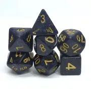 New 7 Piece Polyhedral Universe Speckled Dice Set With Dice Bag D&D RPG