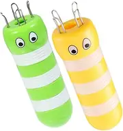 GARIOUANS 2pcs Cute Bee Knitting Spool Machine DIY Yarn Weaving Tool Plastic Yarn Craft Kit for Boys and Girls Adults