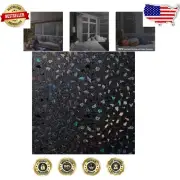 100% Opaque Blackout Window Film - Static Cling Privacy - 23.6 x 157.4 In