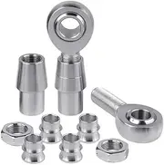 Ball Joint Press 2pcs Rod Ends Chromoly Joints Rod End Left Thread Joint End Kit with Spacer Ball Stud Bolt