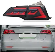 Rear Fog Lamp Brake Reverse Turn Signal Tail Light Tail Light Indicator Car LED Tail Light, Compatible For Tesla Model 3