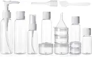 Alink 16pcs Travel Size Toiletry Bottles Set, TSA Approved Clear Cosmetic Makeup Liquid Containers