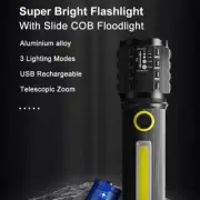 LED Strong Light Tactical Flashlight Rechargeable Super Bright Torch' V7C4
