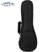 Lanikai TKB-B Deluxe Padded Baritone Ukulele Gig Bag with Pocket - Black