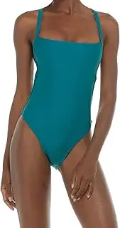 [Body Glove] Women's Standard Smoothies Electra Solid One Piece Swimsuit with Strappy Back Detail