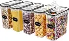 6PCS Food Cereal Storage Containers Set with Lids 2.5L Set of 5 Kitchen Pantry