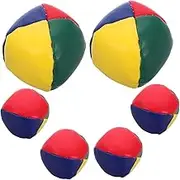 Garneck 6pcs Mini Colorful PU Bean Bags for Lightweight Tossing Game Supplies for Indoor and Outdoor Fun Enhances Coordination and Dexterity for Boys
