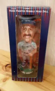 Robin Yount Bobblehead 2001 In Box Cooperstown Hall Of Fame HAND PAINTED New Box