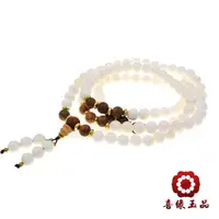 在飛比找momo購物網優惠-【喜緣玉品】八正道正念天然硨磲108念珠(8mm)