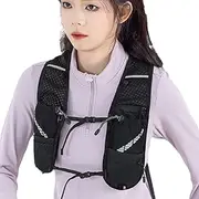 [Generic] Running Vests for Women | Water Chest Backpack for Jogging | Running Vest for Workouts Hiking Cycling with Reflective Strip and Signal Whistle