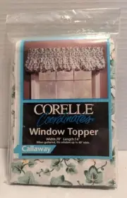 Corelle Coordinates Window Topper Valance 70" x 14" Callaway Ivy Vine/Leaves New