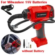 Cordless Car Air Compressor Tyre For Milwaukee Battery 18V Inflator Pump 120PSI