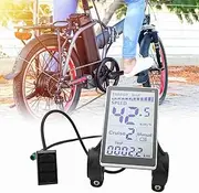 ElgnAura 24V 36V 48V 60V Meter, Electric Bike LCD Display Weatherproof Panel, Multifunctional Bike Speedometer and E Cycle Display for Electric Scooters