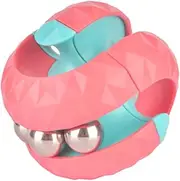 Vaguelly Puzzle Bean Cube Toy Rotary Rail Toy Kids Decompression Toys Puzzle Ball Hand- Held Ball Toys Kids Sensory Toy Finger Aldult Gyro Child Plastic