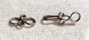 Large Hand Shaped .925 Sterling Silver Hook and Eye Clasp