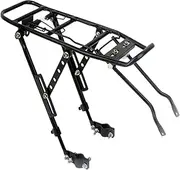 ａ aternee Bike Rear Rack Luggage Shelf Bracket Easy to Install Adjustable Bicycle Rear Cargo Rack Aluminum Alloy for Road Bike
