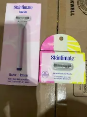 Schick Skintimate Bloom Women's Razor Plus Cartridge Refills New