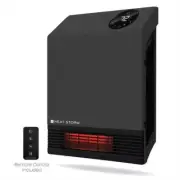 Heat Storm 1000 Watt Electric Portable Infrared Quartz Wall Heater Auto Shut Off