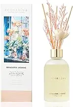 COCORRÍNA Reed Diffuser Mandarin Jasmine, 200ml Flower Reed Diffuser Set with 8 Sticks, Home Fragrance for Bedroom Bathroom Home Decor&Office Décor
