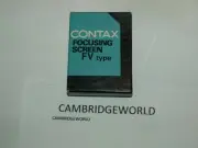 Contax RTS III Focusing Screen FV 2 FV -2 in original factory box NEW old stock