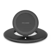 15W Fast Charging Wireless Charger Phone Holder For iPhone XS XMax 11Pro Huawei P30 Pro Mate30 5g Xiaomi Mi10 Redmi K30 Poco X2 BLACK COLOR
