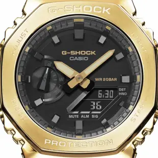 G-SHOCK / GM-2100G-1A9 / 卡西歐 CASIO [ 官方直營 ] 經典八角奢華黑金