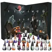 Halloween Gnome Advent Calendar 2025, 24/31 Pieces Gnome Decor Ornaments Countdown Halloween Advent Calendar for Kid ,Dwarf Ornament