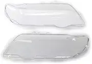 Car Headlight Lens Cover for BMW X5 E53 1999-2003 63128379905 63126930209 Car Headlight Lens Lampshade Lamp Cover Headlight Cover