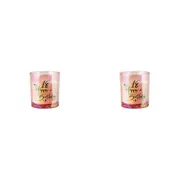 2x 18th Teal Chrome Candle Vanilla Fragrance 45hr Burntime Keepsake Gift Set