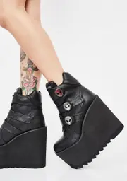 [Killstar] She's Out There Wedge Boots