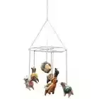 Baby Mobile Wool Felt Llama Nursery Crib Cot Hanging Decor Handmade Gift Rare