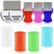 9 Pcs Lice Combs, Flea Combs, Hair Comb Double Sided Fine Tooth Combs, Removal D