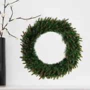 40 Cm Christmas Wreath Decorations with Lights Party New Year's Day