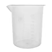Plastic Beaker, 2000ml - Polypropylene - Raised Graduations - Eisco Labs