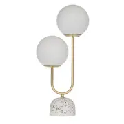Amalfi Tivoli Table Lamp Glass Shade Two Bulbs Bedside Lamp For Living Room Bedroom