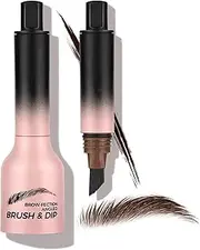 Liquid Eyebrow Brush,Hair-Like Strokes Easy To Color Long Lasting Quick Drying Natural Shaping Outlining Filling Brow Makeup,Waterproof Long Lasting Smudge Proof. (#04)