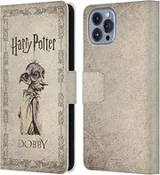 Head Case Designs Officially Licensed Harry Potter Dobby House Elf Creature Chamber Of Secrets II Leather Book Wallet Case Cover Compatible With Apple iPhone 14