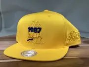 Mitchell & Ness 1987 NBA Finals Lakers Trucker Snapback Hat Cap Yellow