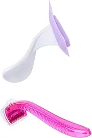 Beatifufu Mini Women's Privates Hair Shaver Bikini Hair Razor Set Silicone Design Safe Comfortable Random Color