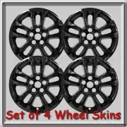Black 17" Ford Escape Wheel Skins Hubcaps 2021-2022 Black Wheel Covers