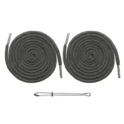 2pcs Drawstring Cords 51" Replacement Drawstring with Threader, Medium Gray