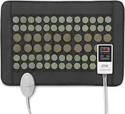 UTK Heating Pad for Back, 5X Deeper Back Relaxation, Far Infrared Heating Pad with Natural Jade and Tourmaline, Hotter to 159℉, 4H Auto Off, Travel Bag, Memory Function, 23.5"×16"